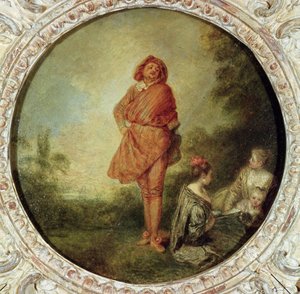 Dumny człowiek, 1715 autorstwa Jean Antoine Watteau