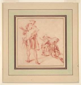 Dwóch Rekrutów autorstwa Jean Antoine Watteau