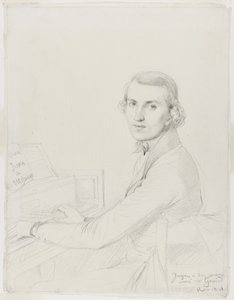 Karol Gounod, 1841 autorstwa Jean Auguste Dominique Ingres