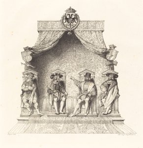 Czterech sędziów Besançon autorstwa Jean Auguste Dominique Ingres