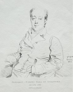Fryderyk 5. hrabia Guilford, 1815. autorstwa Jean Auguste Dominique Ingres