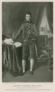 Napoleon Bonaparte, pierwszy konsul autorstwa Jean Auguste Dominique Ingres