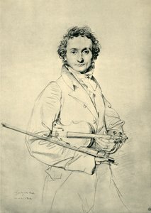 Paganiniego, Rzym, 1819, 1943. autorstwa Jean Auguste Dominique Ingres