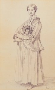 Portret Mademoiselle Marie Reiset, później wicehrabiny Adolphe-Louis-Edgar de Segur-Lamoignon, 1850 autorstwa Jean Auguste Dominique Ingres