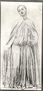 Św. Adelajda, 1842 (grafit) autorstwa Jean Auguste Dominique Ingres