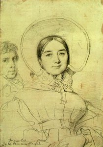 Artysta i jego żona, 1830 autorstwa Jean Auguste Dominique Ingres