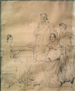 Rodzina Stamaty Portret rodziny wokół Constantina Stamaty, pochodzenia greckiego, byłego tajnego agenta w służbie rewolucyjnej Francji, potem konsula Francji w Civitavecchia. Rysowanie kopalni ołowiu – Jean Auguste Dominique Ingres (1780-1867) 1818 autorstwa Jean Auguste Dominique Ingres