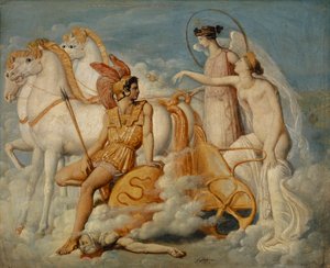 Wenus, zraniona przez Diomedesa, powraca na Olimp, ok. 1803 r. autorstwa Jean Auguste Dominique Ingres