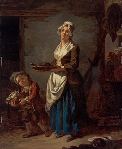 Pokojówka kuchenna i pomywaczka autorstwa Jean Baptiste (1728 1806) Charpentier