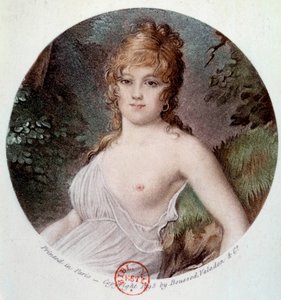 Portret Madame Tallian, z domu Cabarrus, księżnej Caraman - Chimay (1773-1835) zwanej litografią Notre Dame de Thermidor na cześć Jean-Baptiste Isabey (1767-1855) 1895 Paryż, Musee Carnavalet