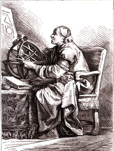 Astronom.1878 (Grawerowanie) autorstwa Jean Baptiste (after) Le Prince