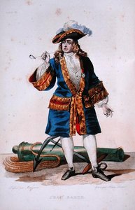 Portret Jeana Barta (1651-1702) c.1830 (kolorowa rycina) autorstwa Jean Baptiste (after) Mauzaisse