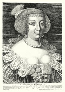 Madame de Maisonfort (Grawerowanie) autorstwa Jean Baptiste Alexandre (after) Le Blond