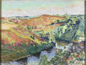 Krajobraz w Crozant autorstwa Jean Baptiste Armand Guillaumin