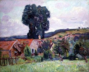 Wioska, ok. 1890 (olej na płótnie) autorstwa Jean Baptiste Armand Guillaumin