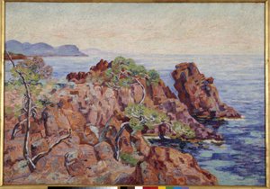 Skała Gaupillat w Trayas Obraz Armanda Guillaumina (1841-1927) Musee Cantini, Marsylia autorstwa Jean Baptiste Armand Guillaumin