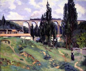 Wiadukt w Val-Fleury, Meudon (Hauts-de-Seine) autorstwa Jean Baptiste Armand Guillaumin