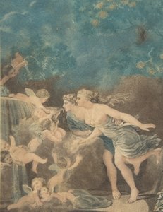 Fontanna Miłości, koniec XVIII wieku. autorstwa Jean Baptiste Audebert