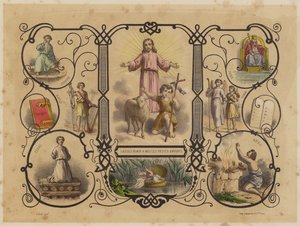 Niech małe dzieci przyjdą do mnie autorstwa Jean Baptiste Auguste Leloir