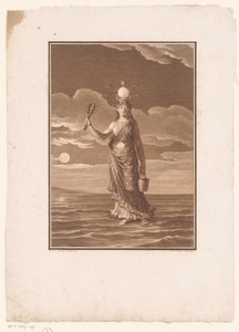 Isis, bogini tysiąca imion lub uosobienie natury La Déesse Myrionime, Isis, ou la Nature Personifiée autorstwa Jean Baptiste Blaise Simonet