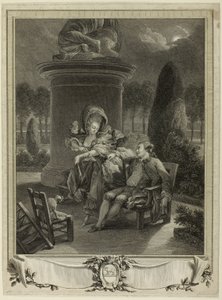 Wieczór w Thuileries autorstwa Jean Baptiste Blaise Simonet