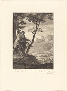 Natura ukazała naszym oczom całą swoją wspaniałość autorstwa Jean Baptiste Blaise Simonet after Jean Michel Moreau
