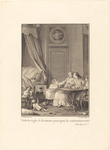 To jest reguła natury, dlaczego ją łamiesz? autorstwa Jean Baptiste Blaise Simonet after Jean Michel Moreau