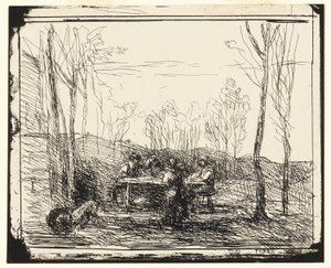 Piknik na Polanie autorstwa Jean Baptiste Camille Corot