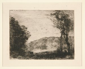 Campagne Bois?e (Zalesiona wieś) autorstwa Jean Baptiste Camille Corot