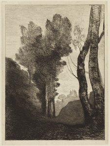 Okolice Rzymu autorstwa Jean Baptiste Camille Corot