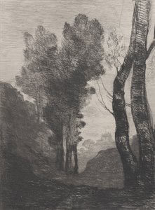 Okolice Rzymu, 1866. autorstwa Jean Baptiste Camille Corot