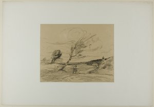 Podmuch wiatru autorstwa Jean Baptiste Camille Corot