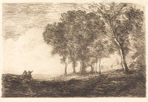 Włoski krajobraz autorstwa Jean Baptiste Camille Corot