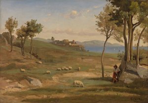 Włoski krajobraz autorstwa Jean Baptiste Camille Corot