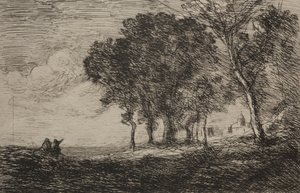 Pejzaż włoski, ok. 1865. autorstwa Jean Baptiste Camille Corot