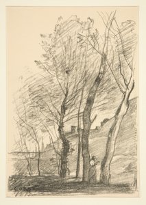 La Lecture sous les arbres (Czytanie pod drzewami) autorstwa Jean-Baptiste-Camille Corot