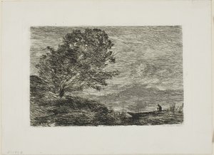 Jezioro w Tyrolu autorstwa Jean Baptiste Camille Corot