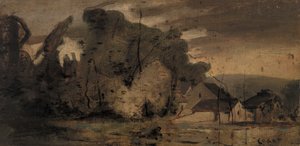 Krajobraz, 1796 autorstwa Jean Baptiste Camille Corot