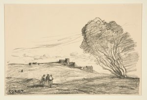 Le Fort d?tach? (Odległy Fort) autorstwa Jean Baptiste Camille Corot