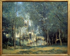 Le Moulin de Saint-Nicolas-Lez-Arras Obraz Camille Corot (1796-1875) 1874 nd. 0,65x0,81 m Paryż, Muzeum Orsay autorstwa Jean Baptiste Camille Corot