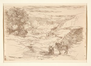 Les Paladins (Wędrujący Rycerze) autorstwa Jean Baptiste Camille Corot