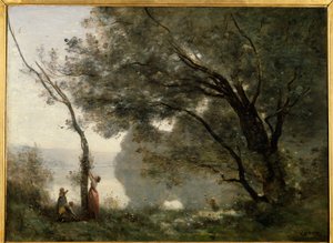 Pamięć o Mortefontaine. Obraz Camille Corot (1796-1875) autorstwa Jean Baptiste Camille Corot