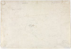 Szkic do krajobrazu (verso) autorstwa Jean Baptiste Camille Corot