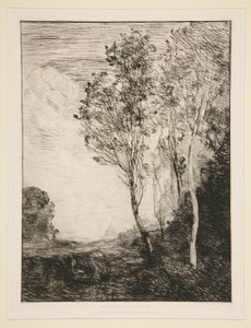 pamięć o autorstwa Jean Baptiste Camille Corot