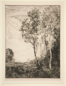 pamięć o autorstwa Jean Baptiste Camille Corot