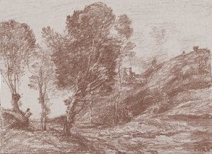 Pamiątka Włoch, 1871. autorstwa Jean Baptiste Camille Corot