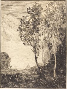 Pamiątka Włoch Pamiątka Włoch, 1866. autorstwa Jean Baptiste Camille Corot