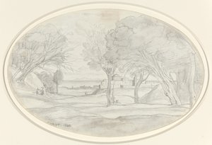 Pamiątka Toskanii, 1844. autorstwa Jean Baptiste Camille Corot