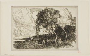 Pamiątka Fortyfikacji Douai autorstwa Jean Baptiste Camille Corot