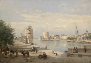 Port La Rochelle autorstwa Jean Baptiste Camille Corot